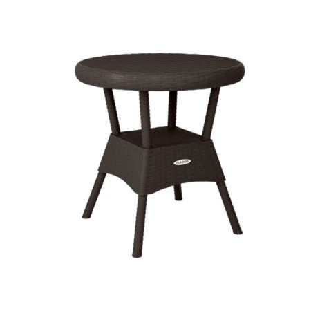 Стол круглый 70см h72см пластик Rattan Ola Dom коричневый (1)
