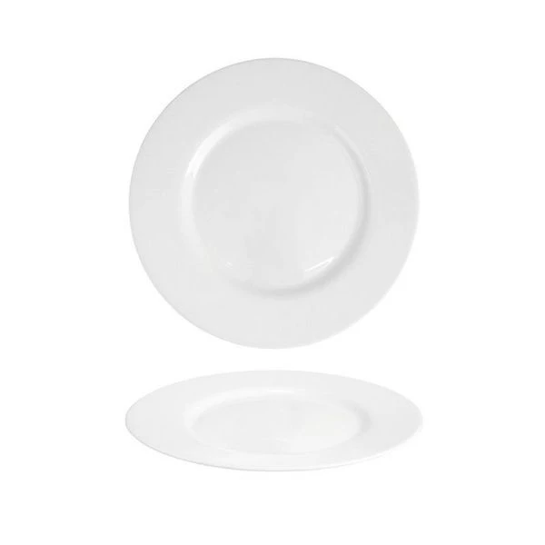 Тарелка мелкая 24см стеклокерамика ДИРЕКТОР БЕЛЫЙ обеденная (24)
