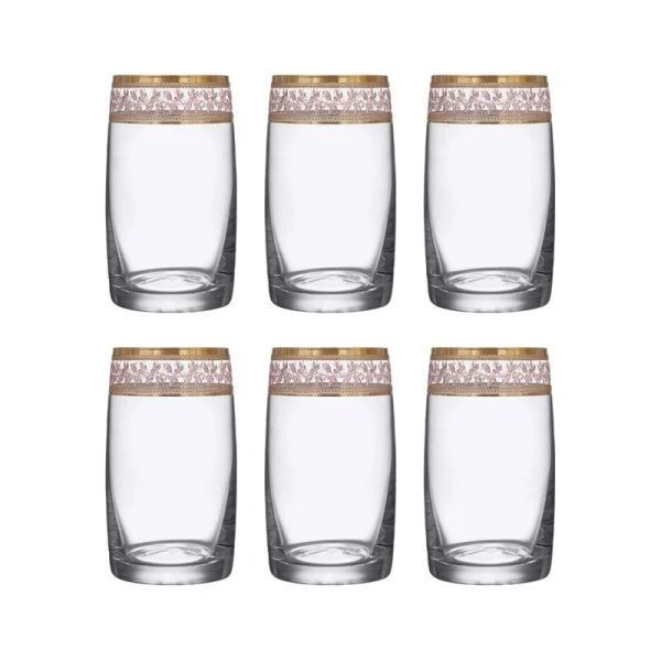 Стаканы набор 6шт 250мл стекло ИДЕАЛ/ПАВАУ 43081К (8) 32990 ВЫВОД