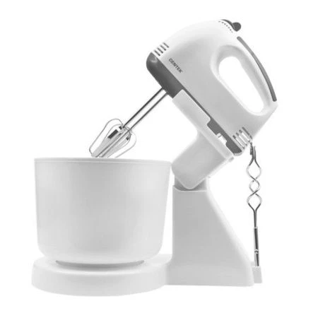 Миксер с чашей 300Вт Centek CT-1113 белый/серый 2л, 7 скоростей+турбо