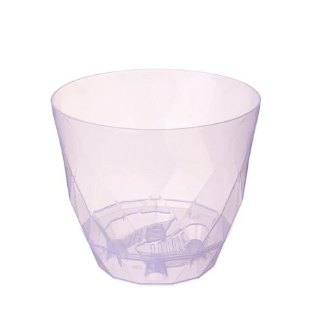 Горшок для орхидей 2,3л 175мм пластик Laurel  с поддоном сиреневый (18)