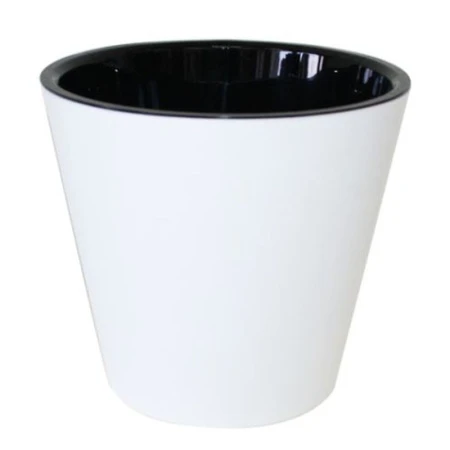 яяяГоршок для цветов Фиджи 200мм 4л белый (12) ВЫВОД