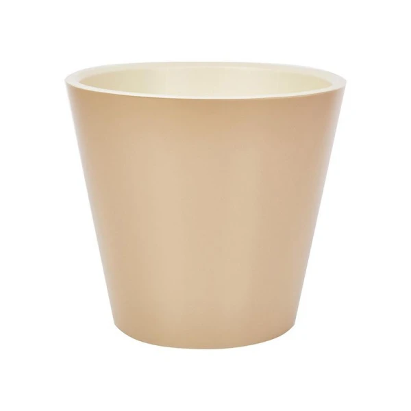 Горшок для цветов 10,5л 280мм пластик London молочный шоколад (6)