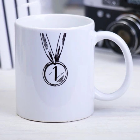 Кружка сублимация 320мл керамика ПАПА с нанесением