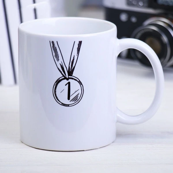 Кружка сублимация 320мл керамика ПАПА с нанесением