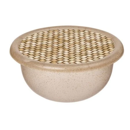 Миска 1,2л пластик Palermo с крышкой бесцветный флэк (18) 221116301/02