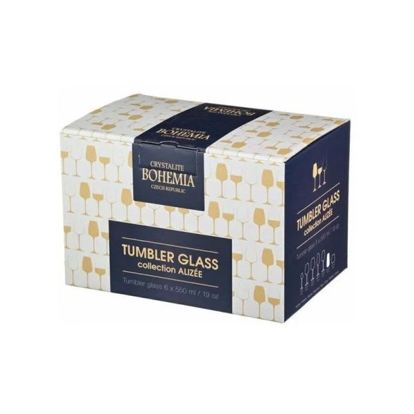 Стаканы для воды набор 6шт 550мл стекло АЛИЗЕ/АНСЕР 91E/2SE31/00000/550-661 (8) 23102