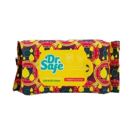 Влажные салфетки DR.SAFE освежающие 80шт фруктовый микс (17)