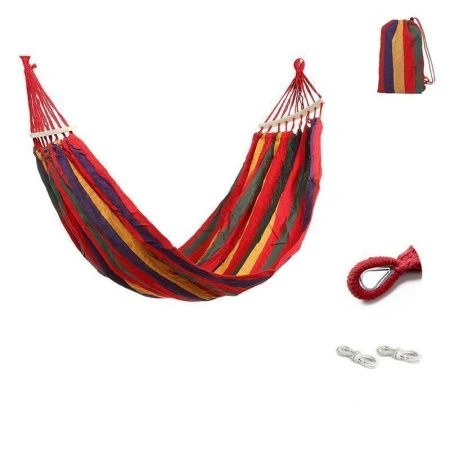 Гамак тканевый с перекладиной (мax 150кг) 200*80см РК-008 (50)