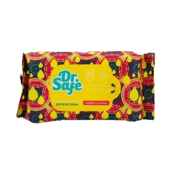 Влажные салфетки DR.SAFE освежающие 80шт фруктовый микс (17)