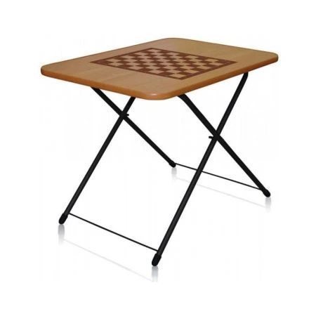 Стол складной походный игровой 75*50*50/62см металл/ЛДСП ТСТИ миланский орех (2/1)
