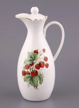 яяяБутылка для масла, уксуса 200мл КЛУБНИКА h=16см (72)