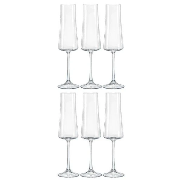 Бокалы для шампанского набор 6шт 210мл стекло ЭКСТРА ОРТ (6/8)