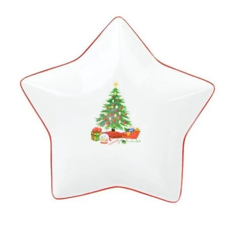 Тарелка фигурная Magic of christmas 19,5х19х3.5см