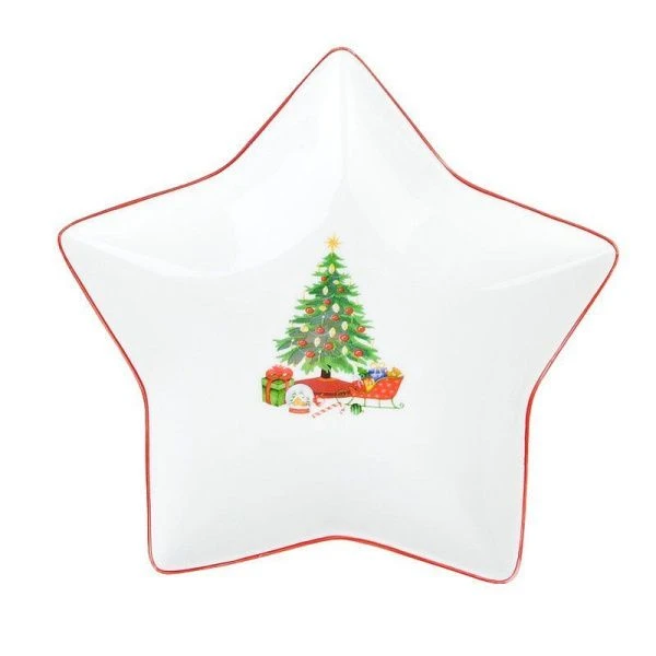 Тарелка фигурная Magic of christmas 19,5х19х3.5см