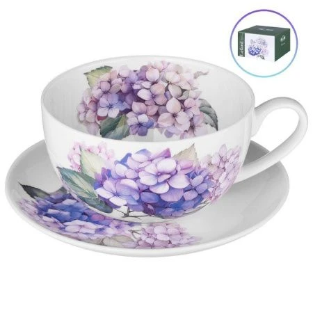 Чайный набор 2пр фарфор HORTENSIA на 1 персону 370мл (24)