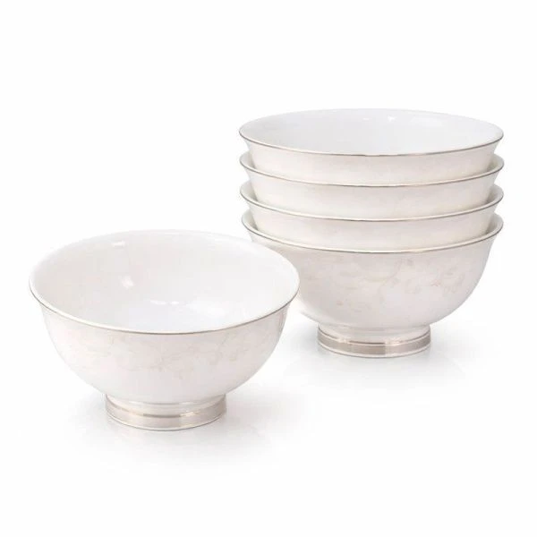 Салатники набор 6шт 11,5см фарфор СЕРЫЙ ШЕЛК подар.уп. (16) ВЫВОД