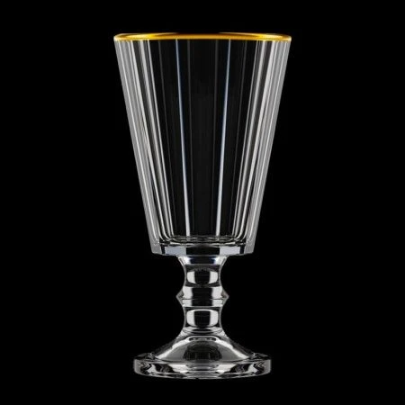 Рюмки для водки (лафитник) набор 6шт 50мл стекло золотая кайма арт.6794-З4 (8)