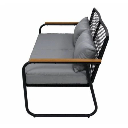 Набор мебели иск.ротанг Амелия (диван, 2 кресла, стол) Garden story, черный, серый, арт.GS012 (1)