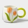 Кружка керамика 430мл Тюльпан оранжевый (60)