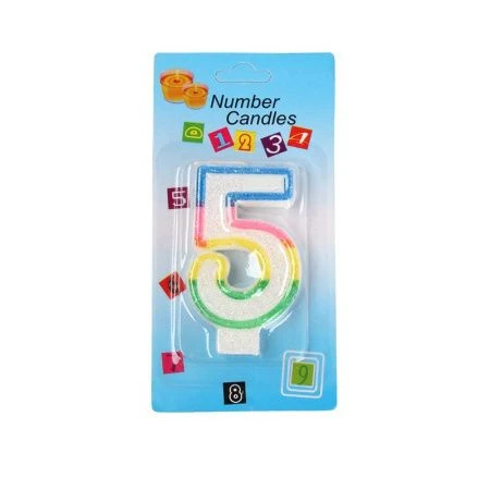 Свеча в торт парафин Цифра 5 KL-1 (12/900) Свеча в торт парафин Цифра 5 KL-1 (12/900)