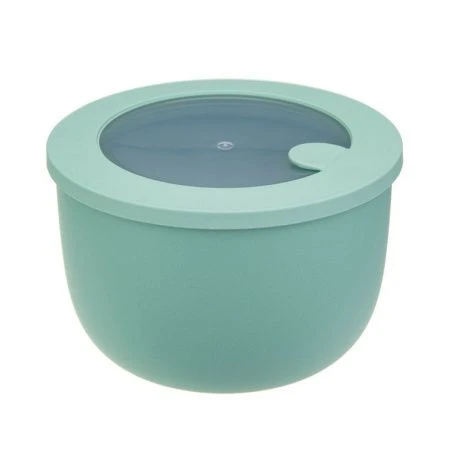Миска герметичная 1,2л пластик НЕО Фисташковый с клапаном для СВЧ (16)