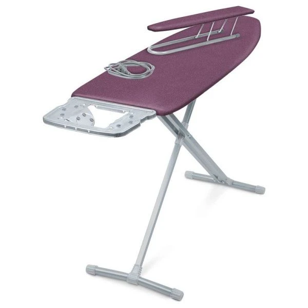 Доска гладильная НИКА 10+ТЕФЛОН металл 1220*400мм пу, пр, удл. НТ10+/16 ежевичный (3)