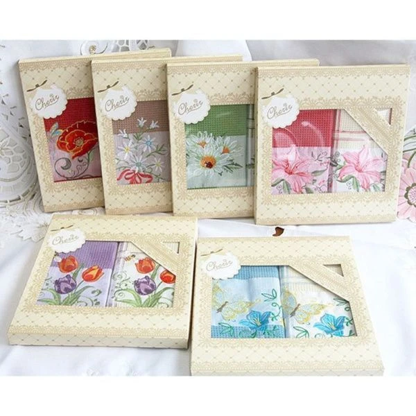 Набор полотенец вафельных 2пр 38*64см