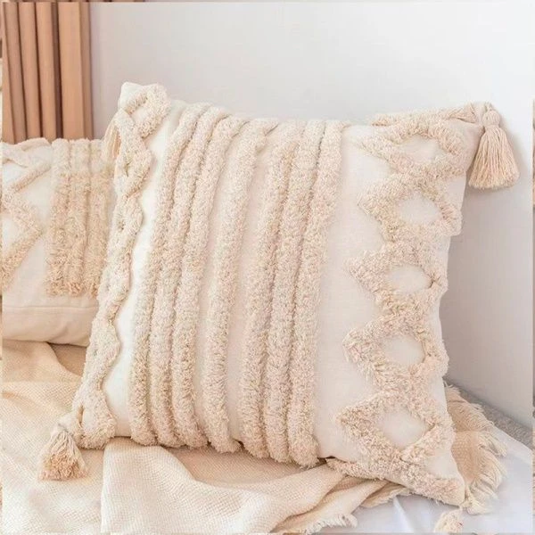 Наволочка декоративная 45*45см на молнии, хлопок JC-17880 (100)