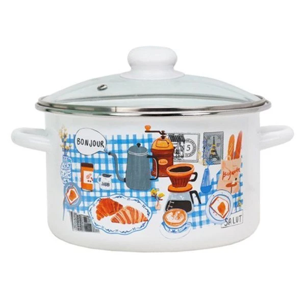 Набор посуды 3пр 2/3/4л эмаль БОНЖУР белый стекл.крышки цилиндрический 9С309/4 (1) Набор посуды 3пр 2/3/4л эмаль БОНЖУР белый стекл.крышки цилиндрический 9С309/4 (1)