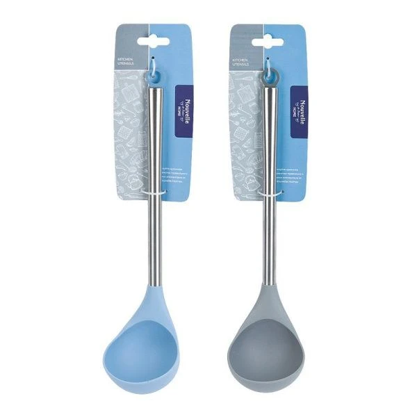 Половник 33,5*8*4см силикон Sky мет.ручка 2 вида (72) ВЫВОД