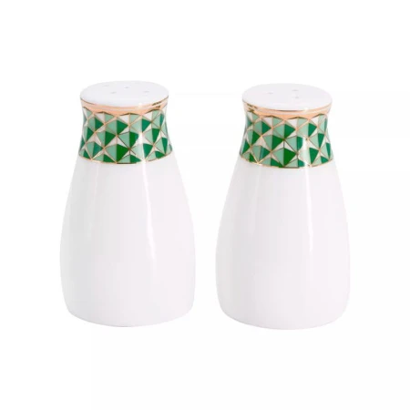 Столовый набор 27пр фарфор ИЗУМРУД на 6 персон бело-зеленый с золотистым кантом AL-1005/27-E11 (2)