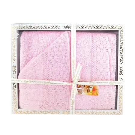 яяяНабор полотенец 3пр 30*50/50*90/70*140 махровые с гипюром SIKEL NATUREL в коробке (ТУРЦИЯ) яяяНабор полотенец 3пр 30*50/50*90/70*140 махровые с гипюром SIKEL NATUREL в коробке (ТУРЦИЯ)