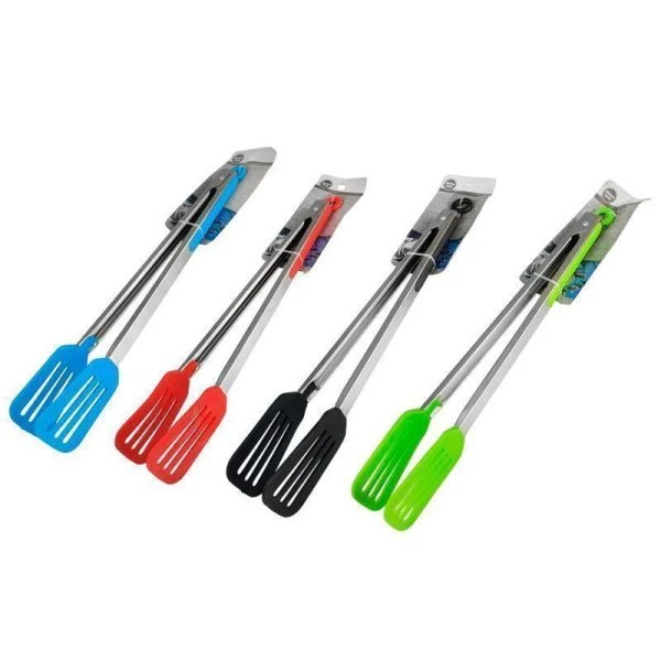 Щипцы кулинарные 34,5см силикон мет.ручки (182)