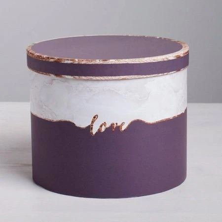 Коробка подарочная 18*15см картон Мрамор