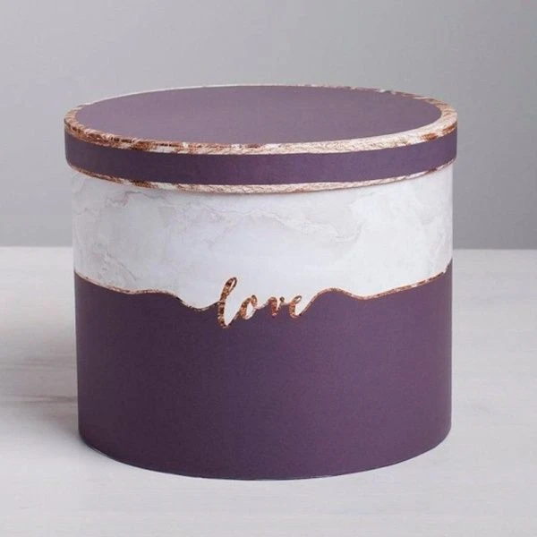 Коробка подарочная 18*15см картон Мрамор