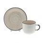 Чайный набор 2пр керамика Аэрография КРЕМОВЫЙ БРИЗ на 1 персону 260мл (24)