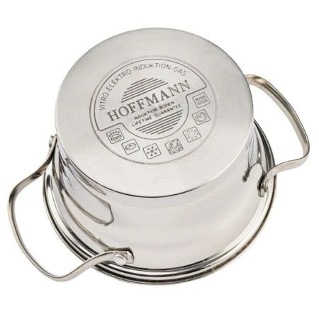 Набор кастрюль 3пр 1,5/2,5/3л нерж.сталь стекл.крышки 16/18/20см 5-ти сл.капс.дно (4)