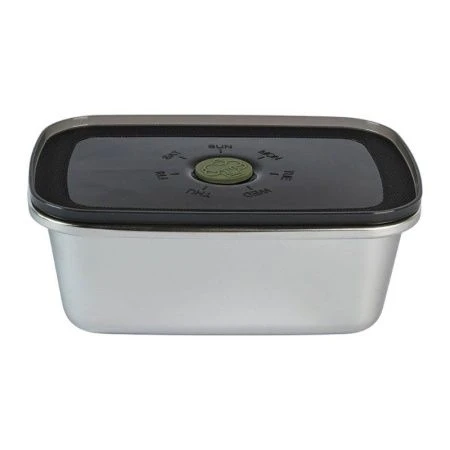 Контейнер 650мл нерж.сталь с пласт.крышкой, с фиксацией даты и месяца (1)