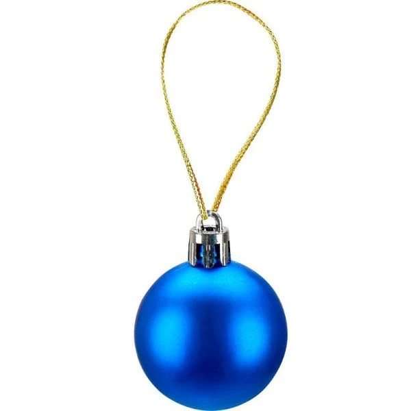 Новогоднее украшение. Набор синих елочных шаров 4 см 12 шт НУ-5358