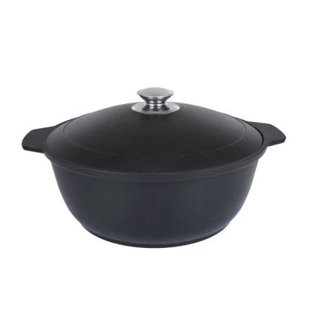 Жаровня 4л алюминий АП 2-х слойное ТРАДИЦИЯ мет.крышка (3/4)