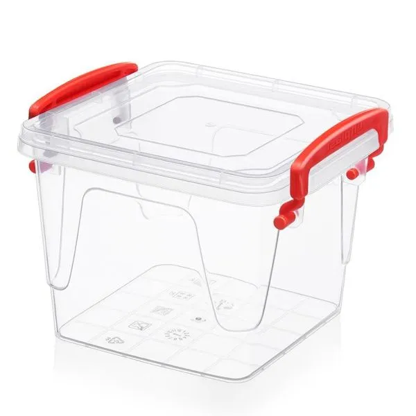 Контейнер пищевой 550мл пластик FRESH BOX квадратный (96)