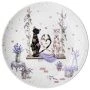 Столовый набор 16пр на 4 персоны фарфор ЛАВАНДОВЫЕ КОТЫ (2)