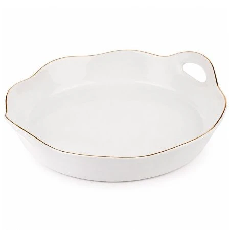 Блюдо сервировочное 25*24*5см фарфор круглое LR 90015-134S (10)