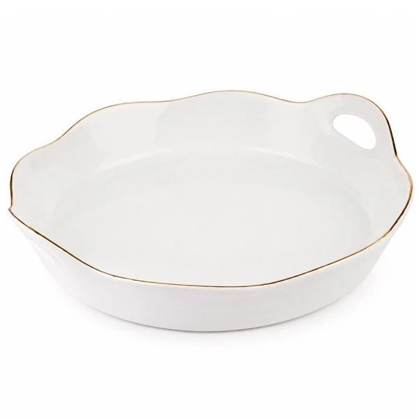 Блюдо сервировочное 25*24*5см фарфор круглое LR 90015-134S (10)