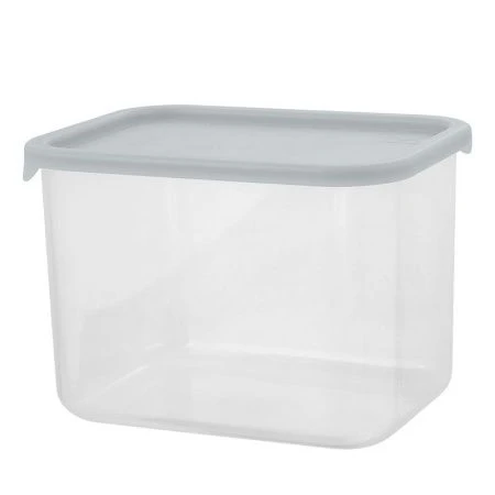 Банка для сыпучих продуктов 1л 140*105*97мм пластик Sugar&Spice прямоугольный с гибкой крышкой трюфель (16)