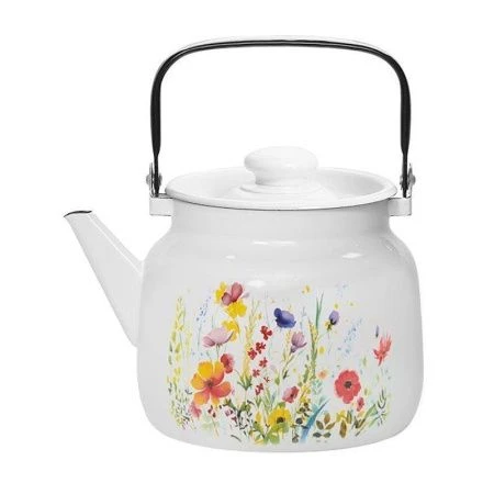 Чайник 3,5л эмаль ЦВЕТУЩИЙ ЛУГ С-2713П2/4Рб (4)