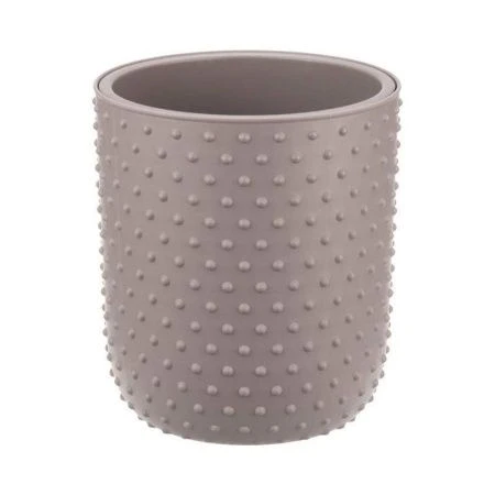 Кашпо 1,5л 155мм пластик БАБЛ со вставкой французcкий серый (8)