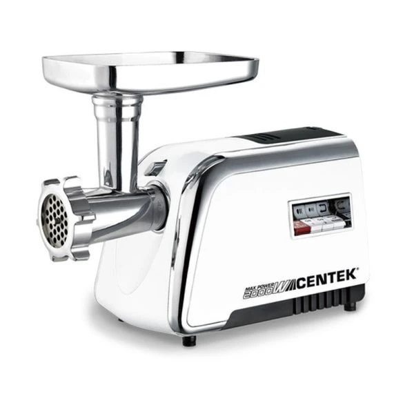 Мясорубка электрическая нерж.сталь Centek CT-1602 2000Вт нож, 2 диска, реверс(4) Мясорубка электрическая нерж.сталь Centek CT-1602 2000Вт нож, 2 диска, реверс(4)