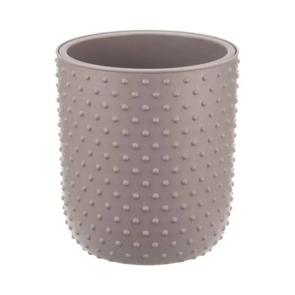 Кашпо 1,5л 155мм пластик БАБЛ со вставкой французcкий серый (8)